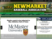 Tablet Screenshot of newmarketbaseball.com